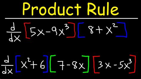 Generally, the product rule of the derivative is defined for the multiple of two functions. But sometimes, we need to calculate the rate of change of three functions combined; then, the product rule helps to find derivatives. So, for the product of three functions u(x), v(x) and w(x), the product rule for derivative is defined as;